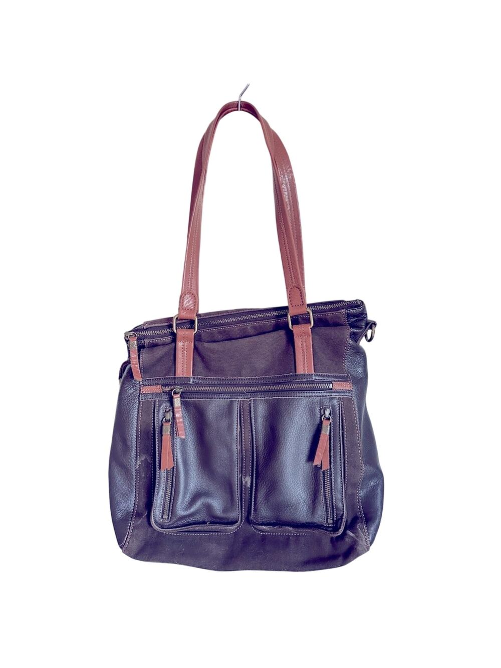 The SAK Black & Brown Leather tote bag